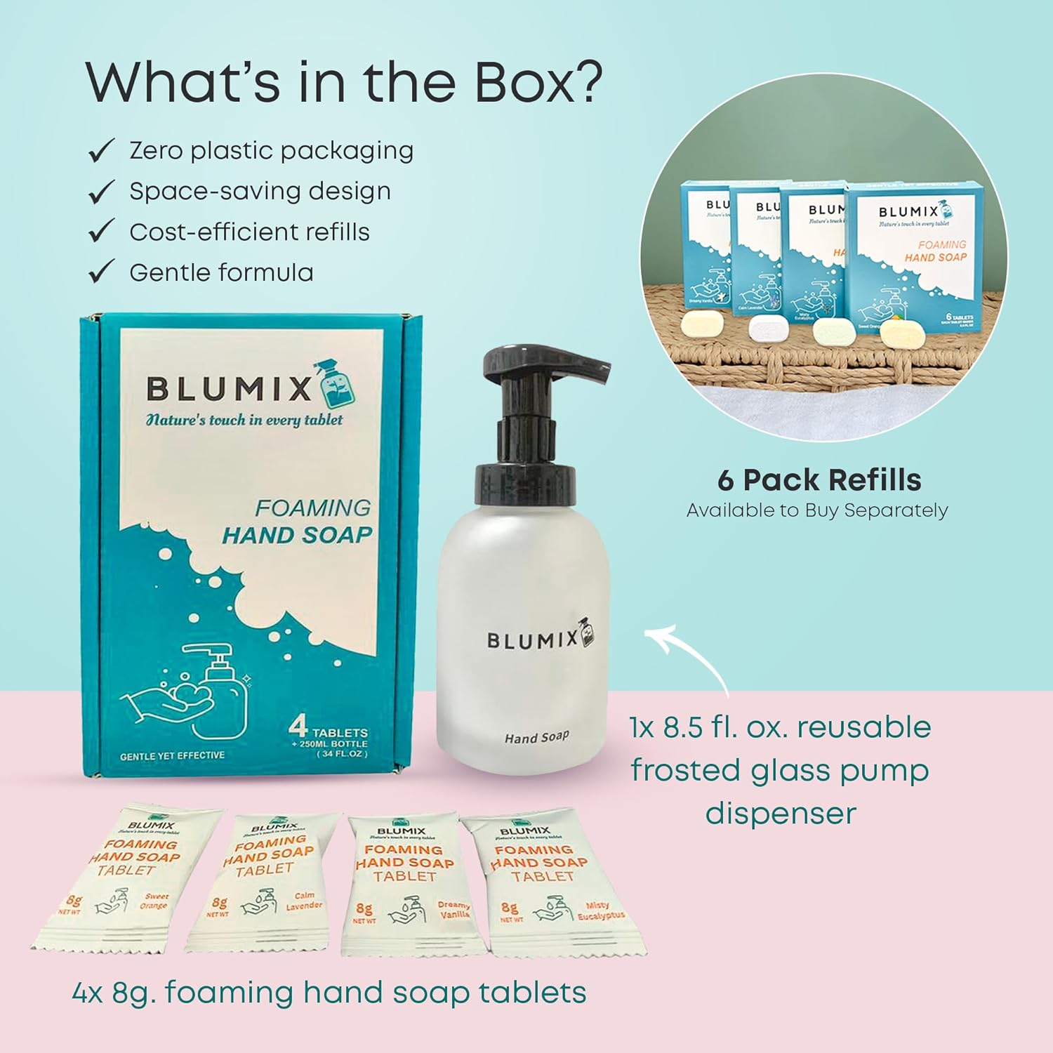 Blumix Hand Soap Starter Kit ingredients