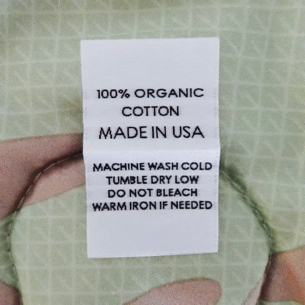 Care lable to show care for organic cotton sheets 1000 1000