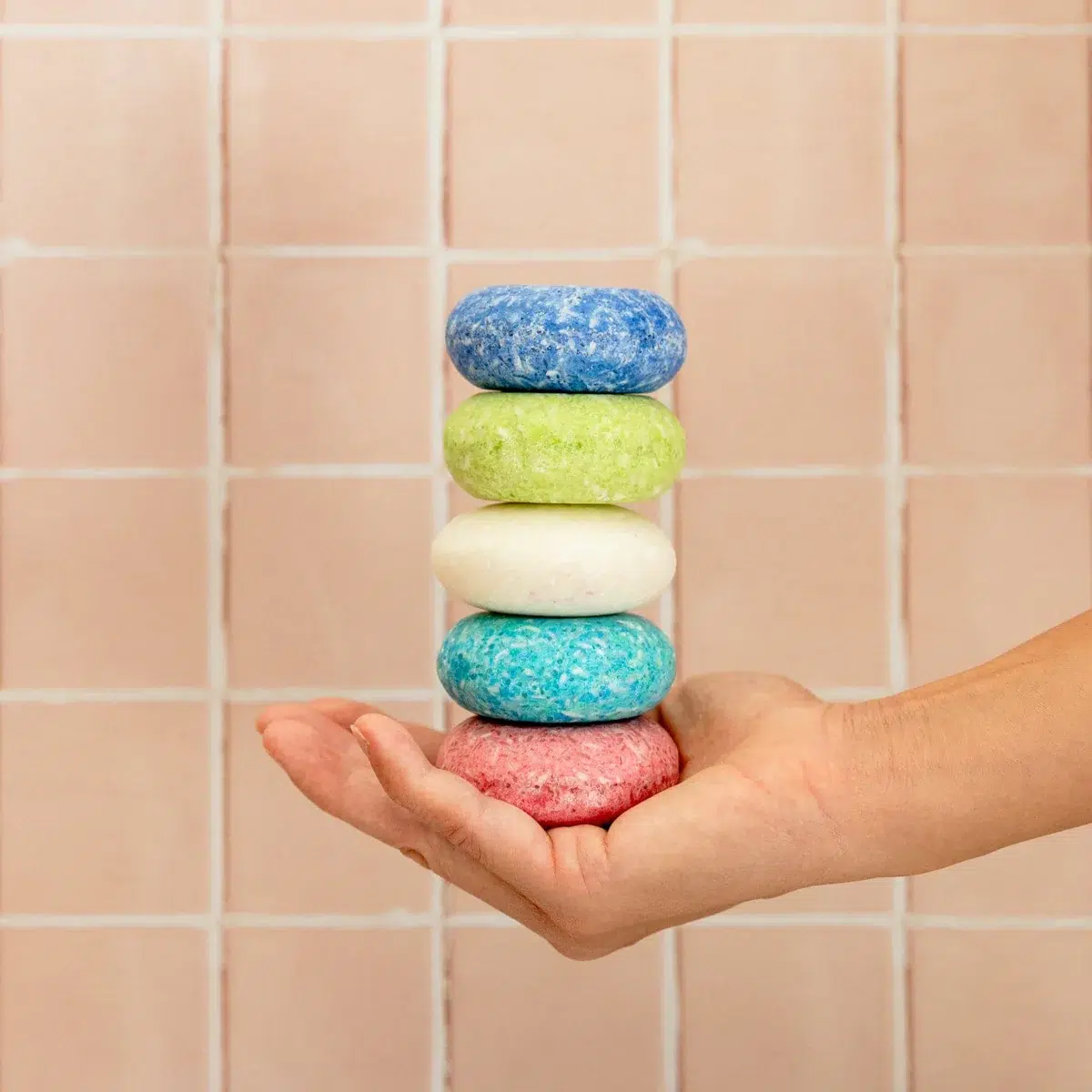 Zero Waste Shampoor bars stacked on each other Zero Waste Shampoo Bars stacked on each other