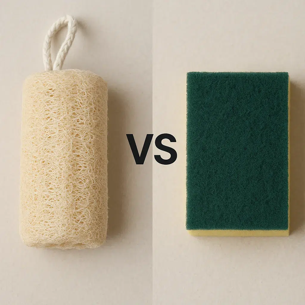ChatGPT Image Jul 3, 2025, 12_29_41 PM_1024_1024 Loofah Vs Synthetic Sponge