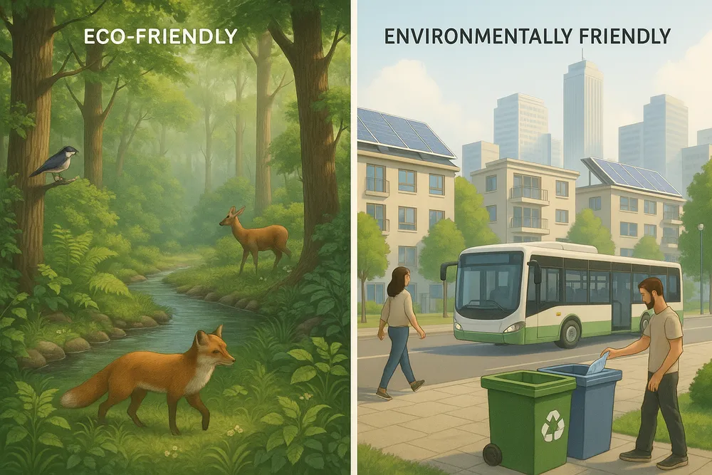 Eco Friendly Vs Environmentally friendly